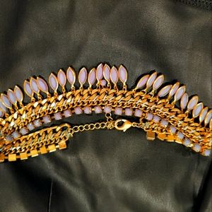 AEA necklace Cleopatra look Vintage gold | lilac | purple | choker